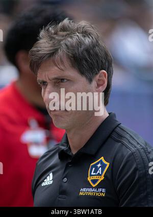 29 octobre 2020, Carson, Californie, États-Unis : Guillermo Barros Schelotto, entraîneur de L.A. Galaxy Fires, et son équipe. PHOTO DU DOSSIER : L'entraîneur-chef Guillermo Barros Schelotto de LA Galaxy lors de leur match en MLS avec le New York City FC le samedi 11 mai 2019 au Dignity Health Sports Park à Carson, en Californie. LA Galaxy perd face au NY FC, 2-0. DOUGLAS CUELLAR/PI (crédit image : © Prensa Internacional via ZUMA Wire) Banque D'Images