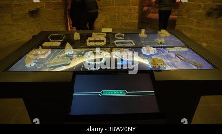 À l'intérieur de la Maiden Tower. Bakou, Azerbaïdjan. Banque D'Images