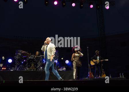 Arena, Vérone, Italie, 15 juillet 2025, simple Minds pendant simple Minds - concert de musique Banque D'Images