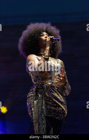 Concert de musique - simple Minds simple Minds pendant simple Minds, concert de musique à Vérone, Italie, 15 juillet 2025 Verona Arena Italie Copyright : xEmmanuelexOlivix/xLiveMediax LPM 1959638 Banque D'Images