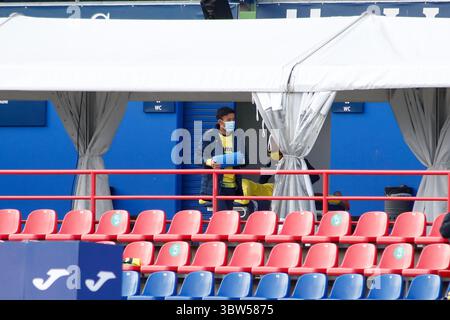 8 novembre 2020, Getafe, MADRID, ESPAGNE : Takefusa Kubo de Villarreal est vu lors de la ligue espagnole, la Liga Santander, match de football joué entre Getafe CF et Villarreal CF au stade Coliseum Alfonso Perez le 8 novembre 2020, à Getafe, Madrid, Espagne. (Crédit image : © Oscar J. Barroso/AFP7 via ZUMA Wire) Banque D'Images
