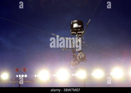 14 novembre 2020 ; Chestnut Hill, ma, États-Unis; vue générale de la caméra du ciel pendant le match de football de la NCAA entre notre Dame Fighting Irish et Boston College Eagles au stade Alumni. Anthony Nesmith/CSM(image de crédit : &copy ; Anthony Nesmith/CSM via ZUMA Wire) Banque D'Images