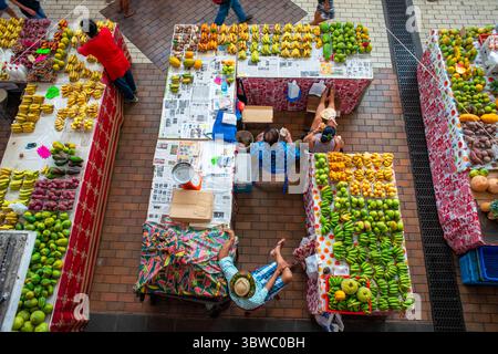 17 mars 2015, Polynésie française : marché couvert municipal de Papeete, Papeete, Tahiti, Polynésie française, Tahiti Nui, îles de la Société, Polynésie française, Pacifique Sud. (Crédit image : © Sergi Reboredo/ZUMA Wire) Banque D'Images
