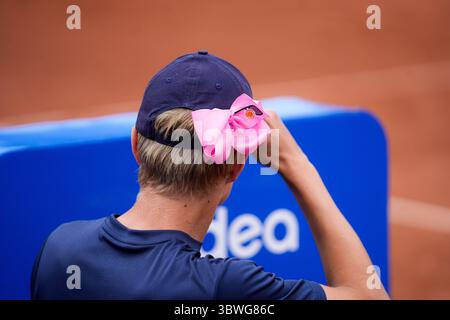 Premier tour du Nordea Open. Elias Ymer gagne contre Tristan Boyer. Elias Ymer Credit : Daniel Bengtsson/Alamy Live News Banque D'Images