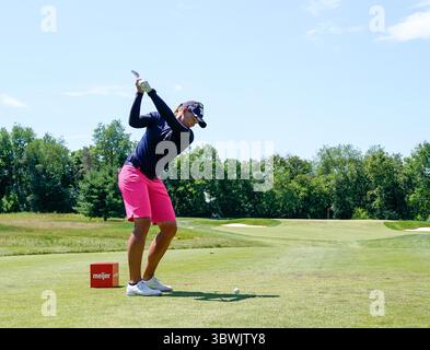 17 juin 2021 - Grand Rapids, Michigan, États-Unis - KATHERINE KIRK de l'Australie a fait ses débuts au 11e tour de la Meijer LPGA Classic pour Simply Give. (Crédit image : © David Donoher/ZUMA Wire) Banque D'Images