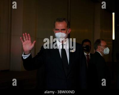 27 juillet 2021, Lima, Lima, Pérou : le roi Felipe VI d'Espagne assiste à l'investiture présidentielle au Pérou (crédit image : © Carlos Garcia Granthon/ZUMA Press Wire) Banque D'Images