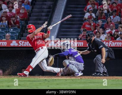 27 juillet 2021, Anaheim, Californie, États-Unis : Pitcher, Andrew Wantz #60 des Angels de Los Angeles lors de leur match de saison régulière MLB avec les Rockies du Colorado le mardi 27 juillet 2021 au Angel Stadium d'Anaheim à Anaheim, en Californie. Les anges perdent face aux Rocheuses, 3-12. DOUGLAS CUELLAR/PI (crédit image : © Prensa Internacional via ZUMA Press Wire) Banque D'Images