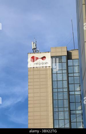 Bâtiment Mobicom à Oulan-Bator Banque D'Images