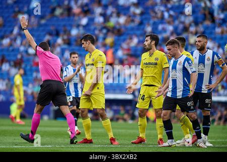 21 août 2021, Cornella, Espagne : Manu Trigueros de Villarreal CF lors du match de Liga entre le RCD Espanyol et Villarreal CF au stade RCDE de Cornella, Espagne. (Crédit image : © Gerard Franco/DAX via ZUMA Press Wire) Banque D'Images
