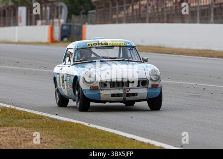 3 septembre 2021, Montmelo, Barcelone, Espagne : VEENSTRA, Frank avec MGB lors de la NKHTGT Historic Racing Barcelona Race au circuit de Catalunya. (Crédit image : © David Ramirez/DAX via ZUMA Press Wire) Banque D'Images