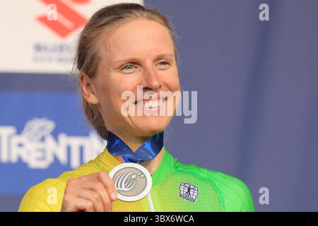 Championnats d'Europe de cyclisme sur route 2021 de l'UEC. Trente, Italie, le 11 septembre 2021. Elite Women Road Race, (photo de Pierre Teyssot/ESPA-images)(image de crédit : &copy ; Agence photo ESPA/CSM via ZUMA Wire) Banque D'Images