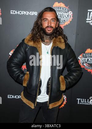 1er octobre 2021, Crawley, Royaume-Uni : Pete Wicks assiste à la soirée d'ouverture du Shocktoberfest 2021 à Tulley's Farm à Crawley. (Crédit image : © Brett Cove/SOPA images via ZUMA Press Wire) Banque D'Images