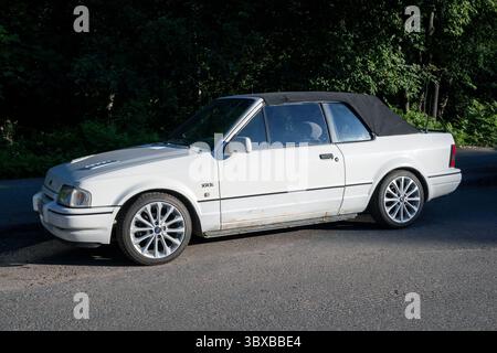 Ford Escort XR3i cabriolet classique des années 1980 Banque D'Images