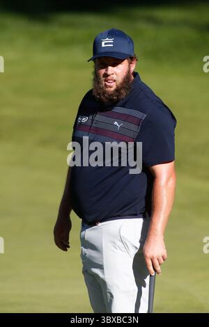 7 octobre 2021, MADRID, MADRID, ESPAGNE : Andrew Johnston d'Angleterre regarde pendant l'Acciona Open Espana de Golf, Spain Open, à Casa de Campo le 07 octobre 2021, à Madrid, Espagne. (Crédit image : © Oscar J. Barroso/AFP7 via ZUMA Press Wire) Banque D'Images