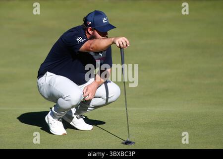 7 octobre 2021, MADRID, MADRID, ESPAGNE : Andrew Johnston d'Angleterre regarde pendant l'Acciona Open Espana de Golf, Spain Open, à Casa de Campo le 07 octobre 2021, à Madrid, Espagne. (Crédit image : © Oscar J. Barroso/AFP7 via ZUMA Press Wire) Banque D'Images