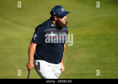 7 octobre 2021, MADRID, MADRID, ESPAGNE : Andrew Johnston d'Angleterre regarde pendant l'Acciona Open Espana de Golf, Spain Open, à Casa de Campo le 07 octobre 2021, à Madrid, Espagne. (Crédit image : © Oscar J. Barroso/AFP7 via ZUMA Press Wire) Banque D'Images