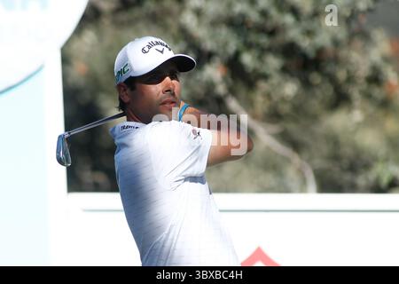 7 octobre 2021, MADRID, MADRID, ESPAGNE : Adrian Otaegui d'Espagne en action lors de l'Acciona Open Espana de Golf, Espagne Open, à Casa de Campo le 07 octobre 2021, à Madrid, Espagne. (Crédit image : © Oscar J. Barroso/AFP7 via ZUMA Press Wire) Banque D'Images