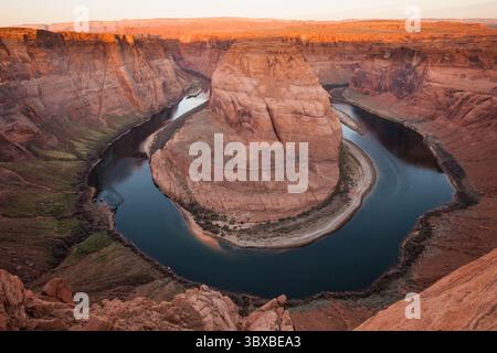 13 mars 2012, page, Arizona, États-Unis : lever du soleil sur Horseshoe Bend sur le fleuve Colorado entre le lac Powell et le Grand Canyon, Arizona. (Crédit image : © Jon G. Fuller/VW pics via ZUMA Press Wire) Banque D'Images
