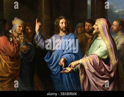 L'hommage Money est une huile sur toile peinte par le peintre flamand-français Philippe de Champaigne, créée vers 1663-1665. Il se tient au Musée des beaux-arts de Montréal Banque D'Images