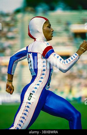 DOSSIER : Florence Griffith Joyner (USA) en compétition aux Championnats du monde d'athlétisme 1987 Flo JO Flo JO. Crédit : AFLO/Alamy Live News Banque D'Images