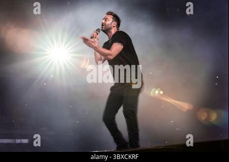 STADIO OLIMPICO di ROMA, ROME, Italie, 17 juillet 2025, CESARE CREMONINI CHANTE pendant CESRARE CREMONINI - LIVE25 - concert de musique Banque D'Images