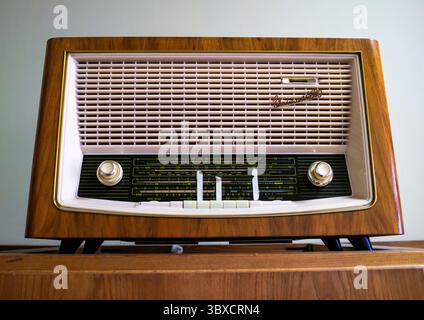 Radio dans l'ancien ministère de la sécurité de l'Etat de RDA maintenant Musée Stasi, état de Berlin, Berlin, Allemagne Banque D'Images