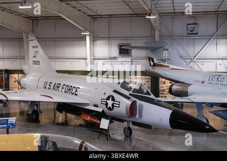 1er juin 2021, Hill Air Force base, Utah, États-Unis : un chasseur intercepteur Convair F-102A Delta Dagger dans le Hill Aerospace Museum. (Crédit image : © Jon G. Fuller/VW pics via ZUMA Press Wire) Banque D'Images