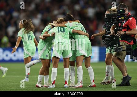 Finale Joy (Italie féminine) lors du match du Championnat d'Europe femme de l'UEFA entre Norvège féminine 1-2 Italie féminine au stade de Genève le 16 juillet 2025 à Genève, Suisse. Banque D'Images