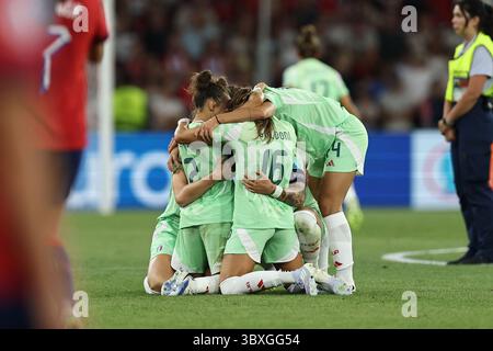 Finale Joy (Italie féminine) lors du match du Championnat d'Europe femme de l'UEFA entre Norvège féminine 1-2 Italie féminine au stade de Genève le 16 juillet 2025 à Genève, Suisse. Banque D'Images
