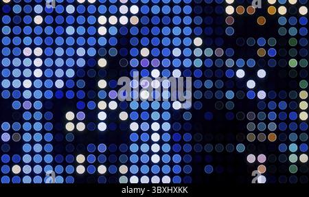 Macrophotographie détaillée d'un écran LCD montrant des pixels et des motifs complexes Banque D'Images