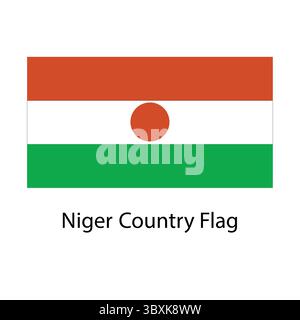 Niger pays drapeau main dessin illustration vectorielle dessin Illustration de Vecteur