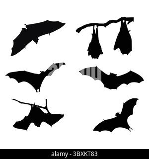 Premium Vector Seamless fond chauves-souris sur fond blanc Illustration de Vecteur