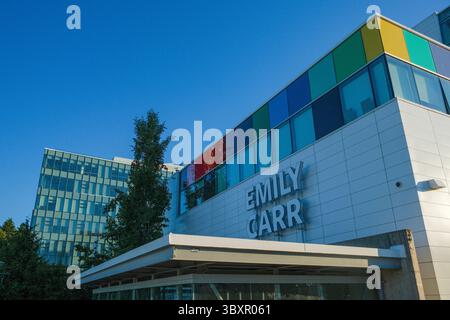 Emily Carr University of Art & Design à False Creek Flats, Vancouver, C.-B. Banque D'Images