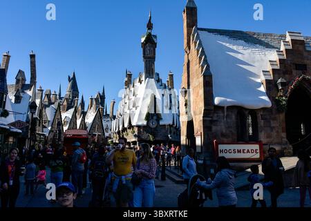29 novembre 2021, Orlando, Floride, États-Unis : la ville de Hogsmeade à Universal Studios à Orlando, Floride, le 29 novembre 2021. (Crédit image : © Joseph Prezioso/ZUMA Press Wire) Banque D'Images