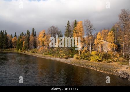 Ankarede était un point de rencontre médiéval d'abord pour les Samis seulement et plus tard aussi pour les colons suédois dans le nord peu peuplé de la Suède Banque D'Images