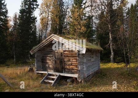 Ankarede était un point de rencontre médiéval d'abord pour les Samis seulement et plus tard aussi pour les colons suédois dans le nord peu peuplé de la Suède Banque D'Images