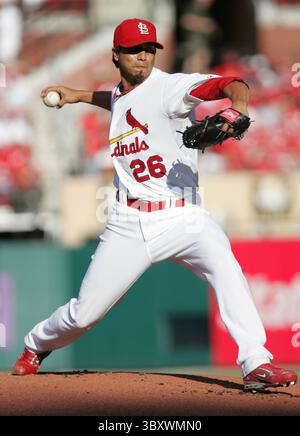 Mars 29, 2000 - lanceur Louis Cardinals Kyle Lohse lance contre les mets de New York au Busch Stadium à nouveaux Louis, Missouri, le lundi 30 juin 2008. Les Cardinals ont gagné 7-1. (Zia Nizami/Belleville News-Democrat/MCT) (image crédit : © Zia Nizami/St Louis Post-Dispatch via ZUMA Press Wire) Banque D'Images