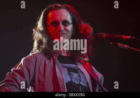 22 septembre 2012 - créé Louis, MO, USA - Geddy Lee de Rush se produit au Scottrade à Louis, Missouri. (Crédit image : © Zia Nizami/St Louis Post-Dispatch via ZUMA Press Wire) Banque D'Images