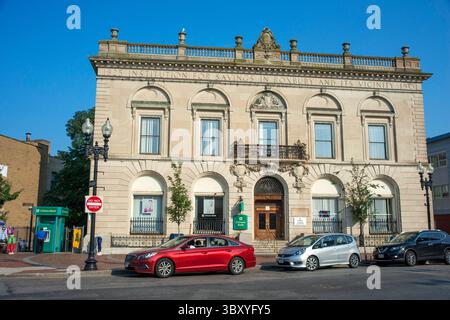 17 août 2018, Boston, Massachusetts, USA : Citizens Bank Historical Building 1825 1901 in Roxbury Boston Massachusetts USA. (Crédit image : © Sergi Reboredo/ZUMA Press Wire) Banque D'Images