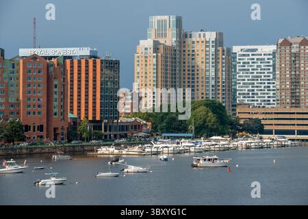 17 août 2018, Boston, Massachusetts, États-Unis : Royal Sonesta Boston sur la rivière Charles, Cambridge, Massachusetts, États-Unis (crédit image : © Sergi Reboredo/ZUMA Press Wire) Banque D'Images
