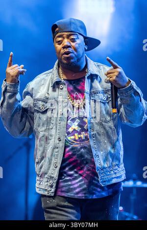 18 décembre 2021, Chicago, Illinois, États-Unis : TWISTA (CARL TERRELL MITCHELL) lors de la iHeartRadio WGCI Big Jam au United Center à Chicago, Illinois (crédit image : © Daniel DeSlover/ZUMA Press Wire) Banque D'Images
