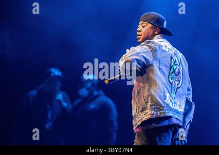 18 décembre 2021, Chicago, Illinois, États-Unis : TWISTA (CARL TERRELL MITCHELL) lors de la iHeartRadio WGCI Big Jam au United Center à Chicago, Illinois (crédit image : © Daniel DeSlover/ZUMA Press Wire) Banque D'Images