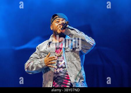 18 décembre 2021, Chicago, Illinois, États-Unis : TWISTA (CARL TERRELL MITCHELL) lors de la iHeartRadio WGCI Big Jam au United Center à Chicago, Illinois (crédit image : © Daniel DeSlover/ZUMA Press Wire) Banque D'Images