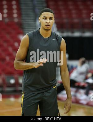 06 janvier 2022 : Keegan Murray (15 ans), attaquant des Hawkeyes de l'Iowa, lors du match de basket-ball de la NCAA entre les Hawkeyes de l'Iowa et les Badgers du Wisconsin, AU Kohl Center de Madison, WISCONSIN. Darren Lee/CSM(image de crédit : &copy ; Darren Lee/CSM via ZUMA Wire) Banque D'Images