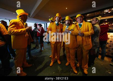 Fans d'Australie avant le match Qatar Airways Lions Tour au Suncorp Stadium de Brisbane, Australie. Date de la photo : samedi 19 juillet 2025. Banque D'Images