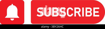Bouton d'abonnement YouTube Illustration de Vecteur