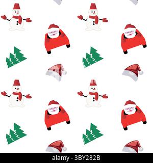 Motif de Noël transparente Illustration de Vecteur