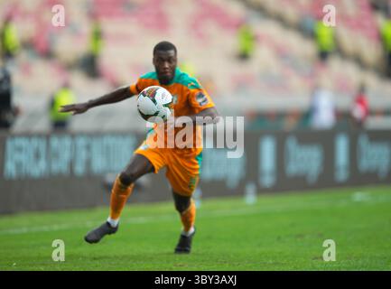 Douala, Cameroun, 26 janvier 2022 : Nicolas PÃ©pÃ© de Côte d'Ivoire lors de l'Egypte vs Côte d'Ivoire- Coupe d'Afrique des Nations au stade Japoma. Kim Price/CSM.(image de crédit : &copy ; Ulrik Pedersen/CSM via ZUMA Wire) Banque D'Images
