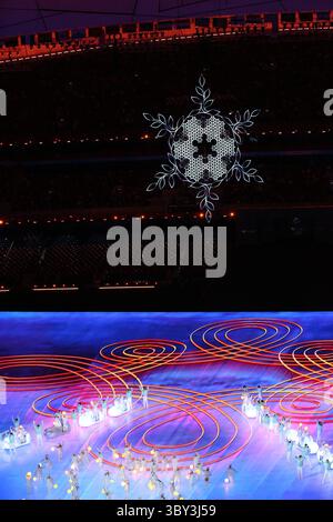 20 février 2022, Pékin, Hebei, Chine : segment artistique de la cérémonie de clôture des Jeux olympiques d'hiver de Pékin 2022 au stade olympique le 20 février 2022 à Pékin, Chine (image crédit : © Mickael Chavet/ZUMA Press Wire) Banque D'Images