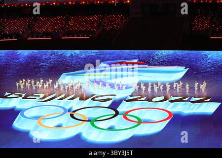 20 février 2022, Pékin, Hebei, Chine : segment artistique de la cérémonie de clôture des Jeux olympiques d'hiver de Pékin 2022 au stade olympique le 20 février 2022 à Pékin, Chine (image crédit : © Mickael Chavet/ZUMA Press Wire) Banque D'Images